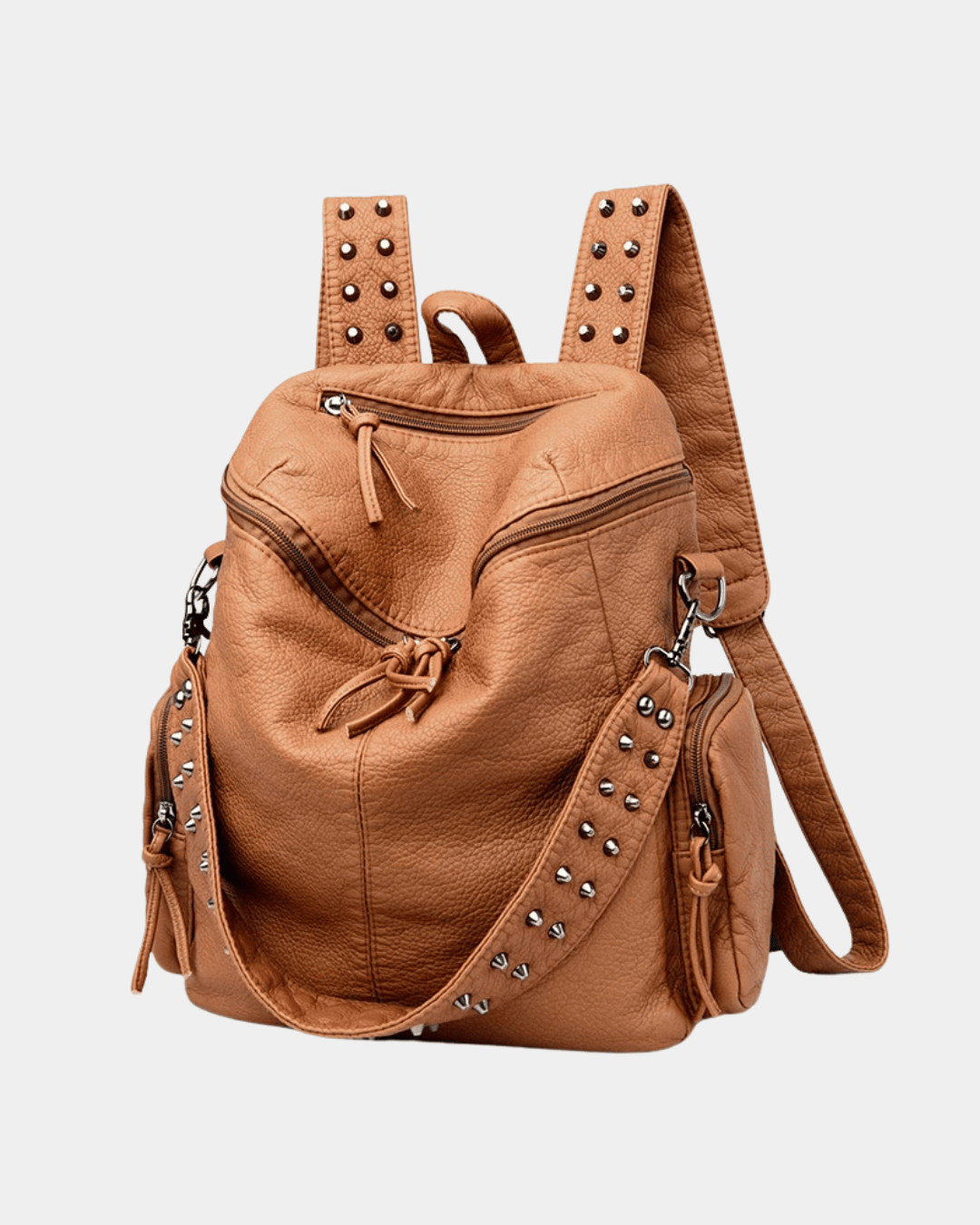 Mochila Fusion Spikes em couro