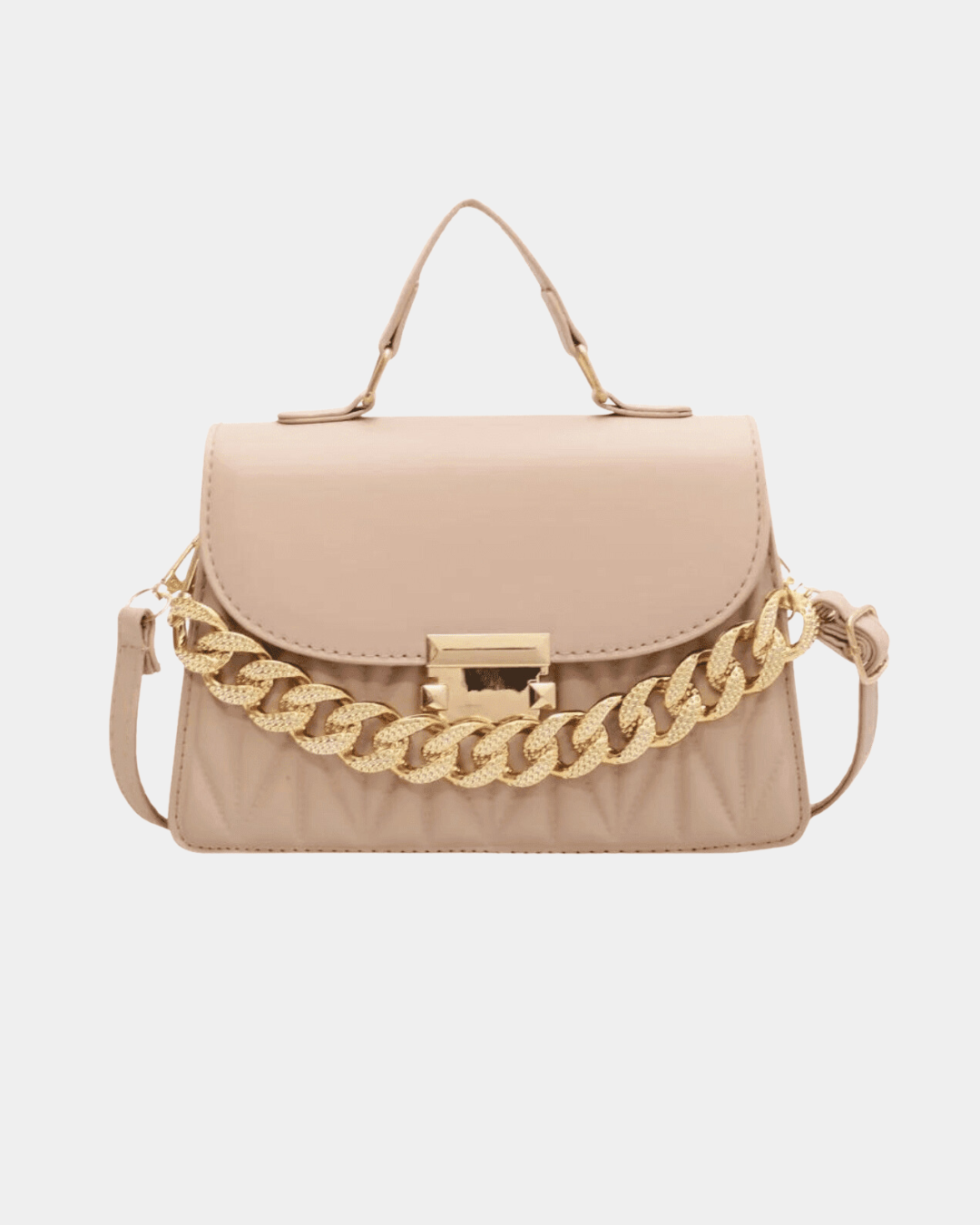 Bolsa Mara com corrente grossa de couro