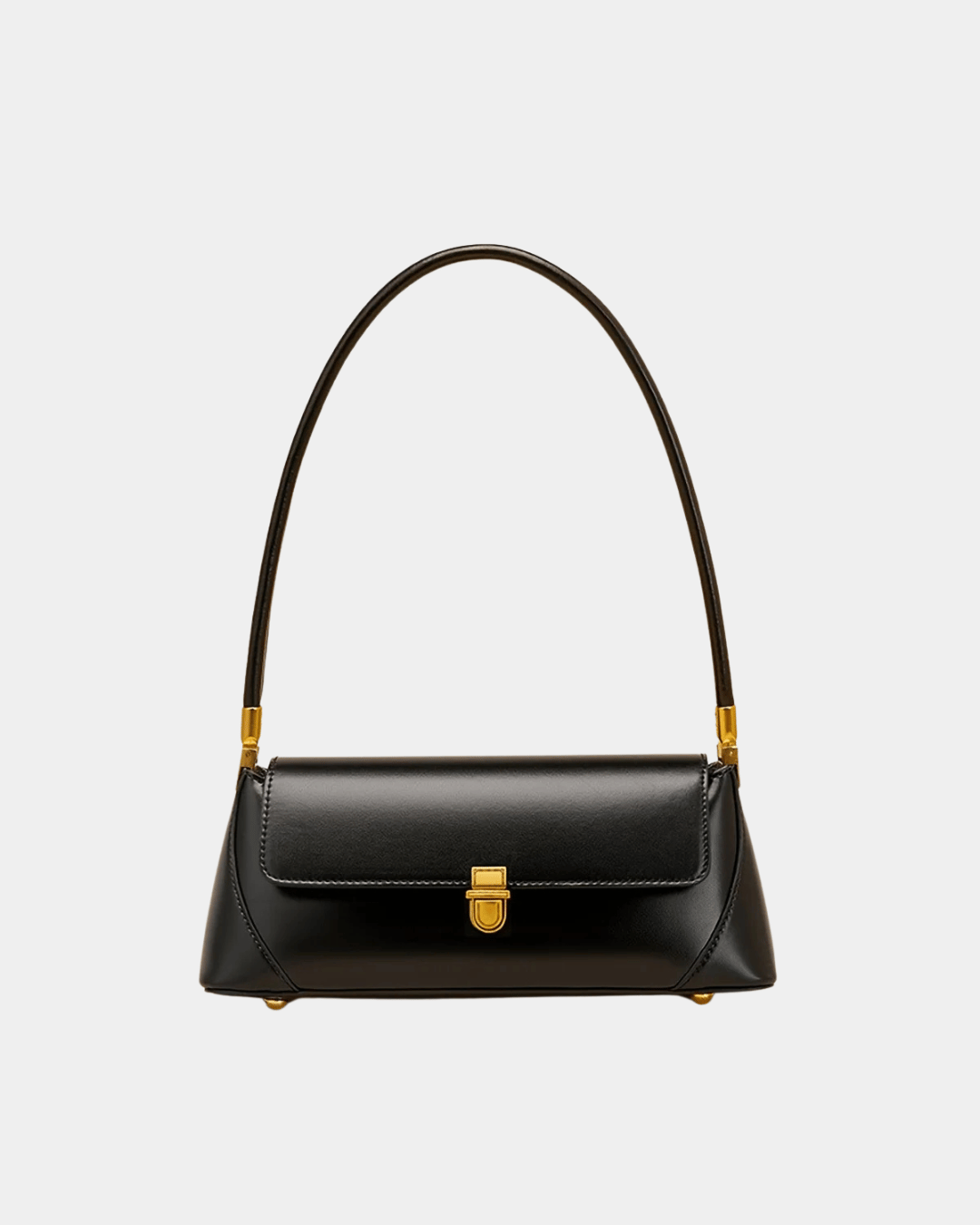 Bolsa Sonia baguette em couro