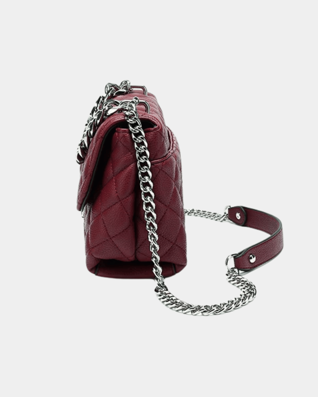 Bolsa Lilian de couro acolchoado