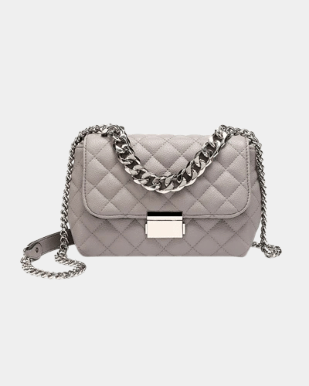 Bolsa Lilian de couro acolchoado