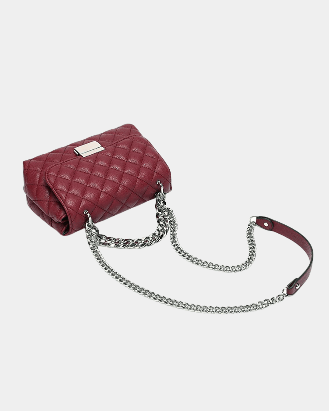Bolsa Lilian de couro acolchoado