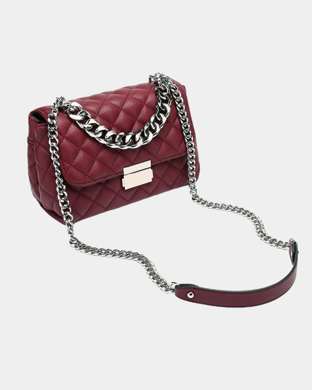 Bolsa Lilian de couro acolchoado