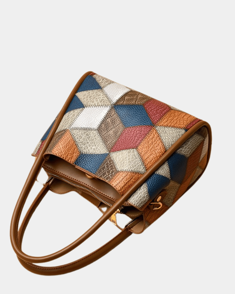 Bolsa Tote Bianca com Estampa Geométric