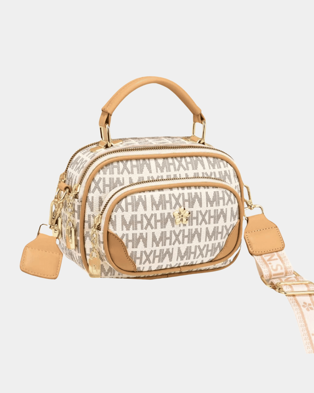 Bolsa crossbody retrô em couro original Nova coleção
