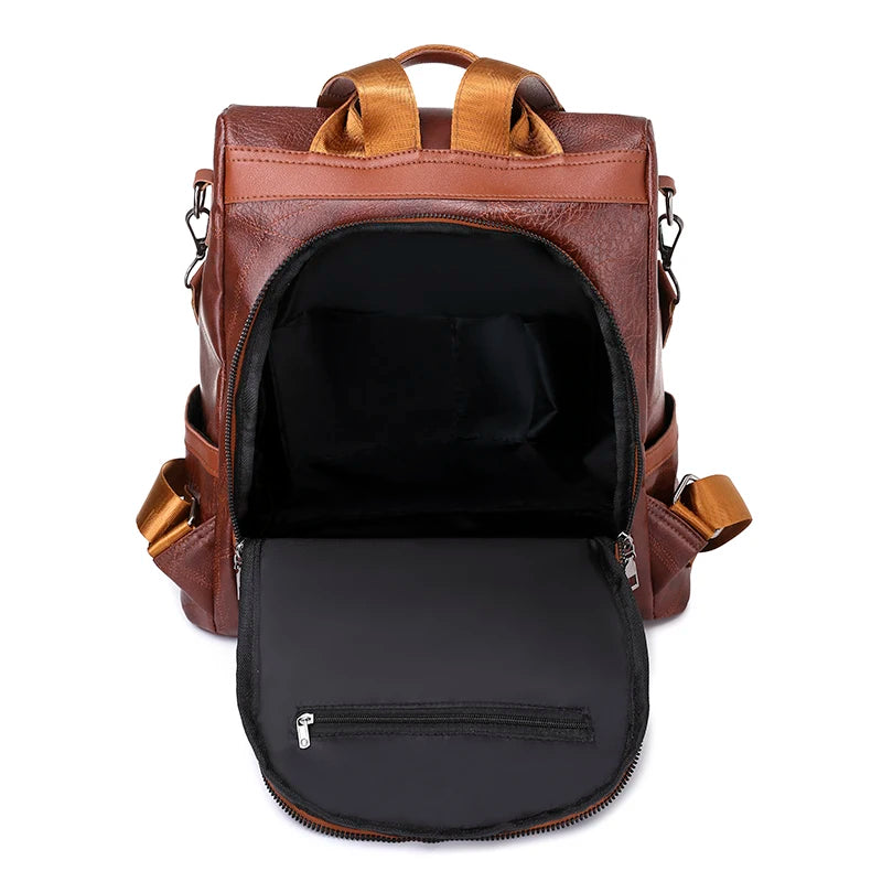 Nova mochila de couro macio 2025
