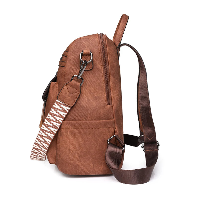 Mochila Sandy Vintage Couro, Nova Coleção 202