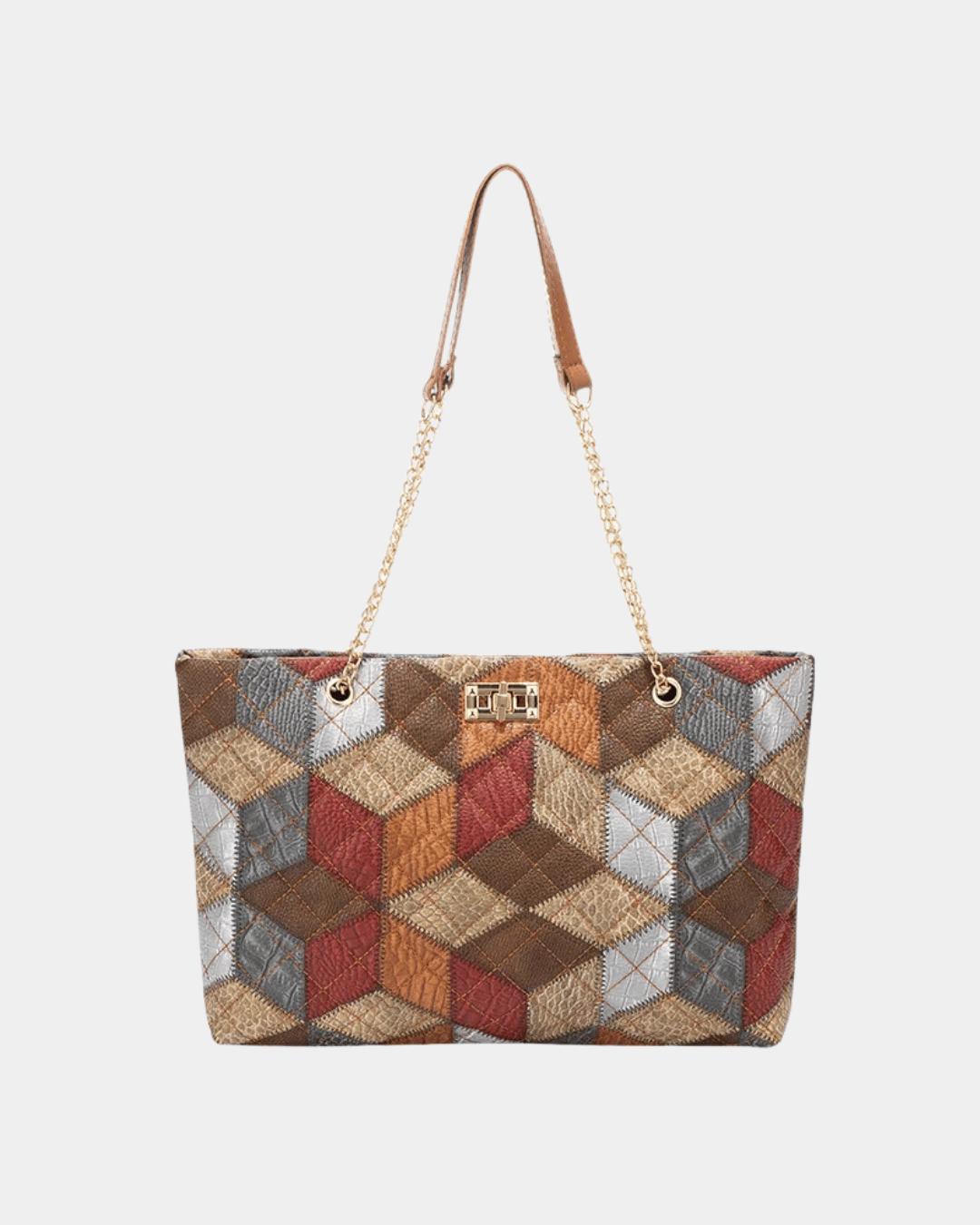 Bolsa Suzi com estampa geométrica
